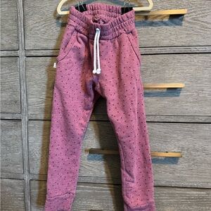 Cozy Kids' Pink Dotted Sweatpants